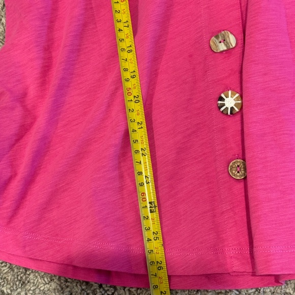 Soft Surroundings Fuchsia Button Down Shirt - Picture 7 of 10